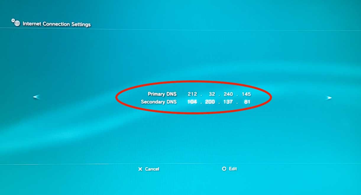 Playstation dns best sale